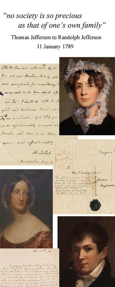 Mosaic image of portraits and handwritten letters